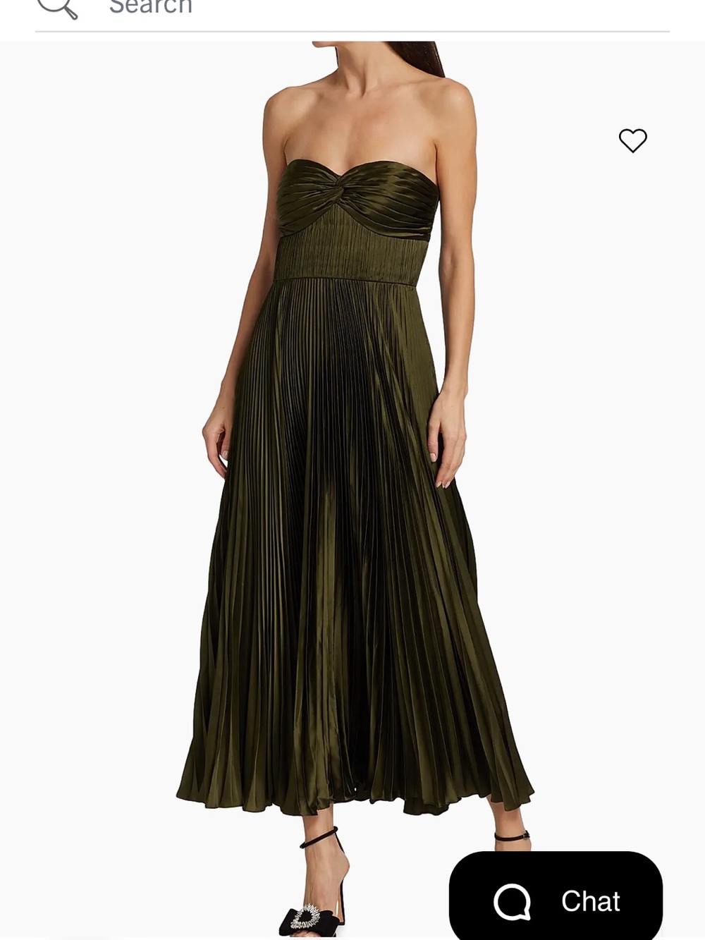 Amur Green Pleated Belle Dress